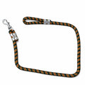 BLACK MULTICOLOR PATTERN DOG LEASH 25MM